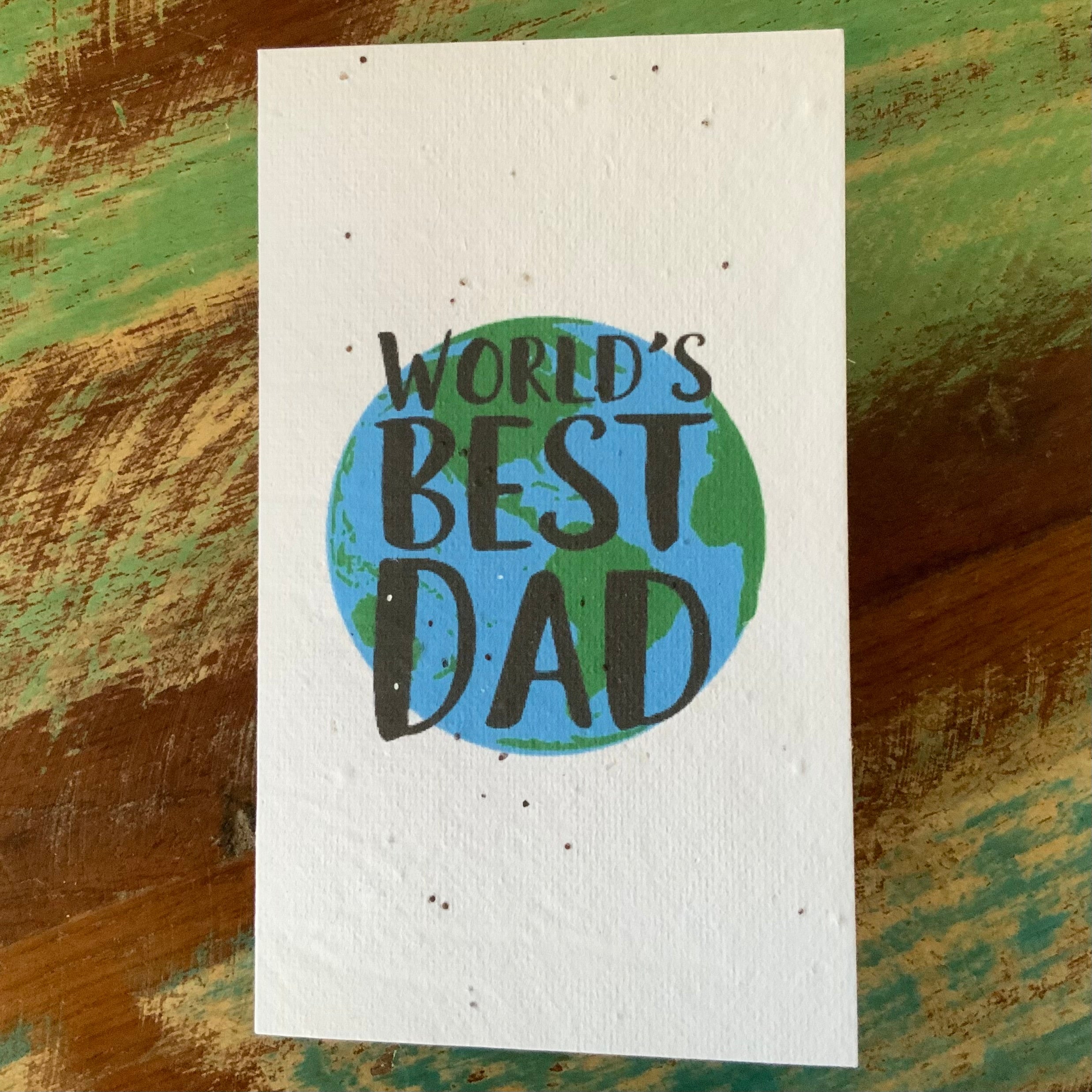 A plantable Fathers day card