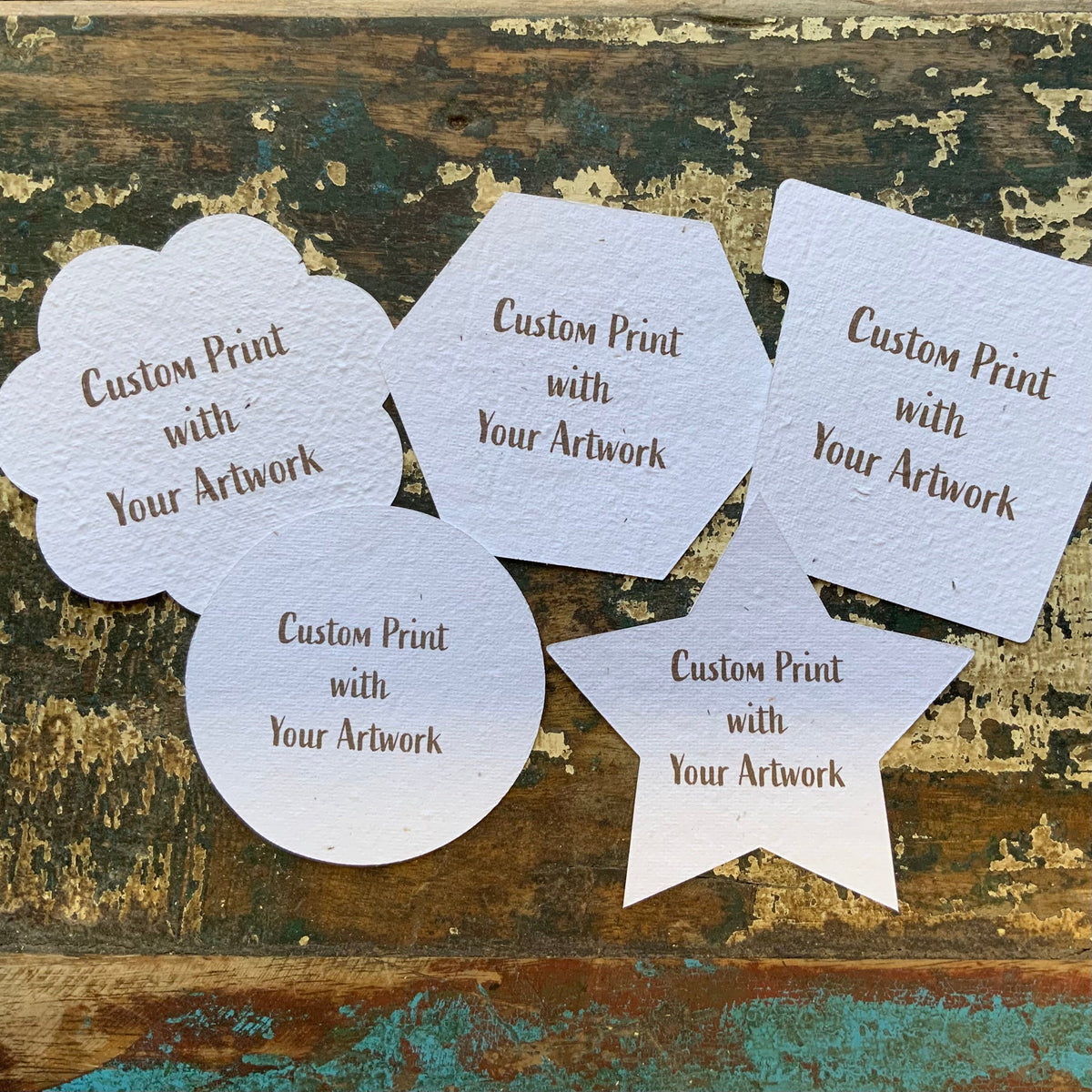 Custom Printed Shapes – Paper Go Round