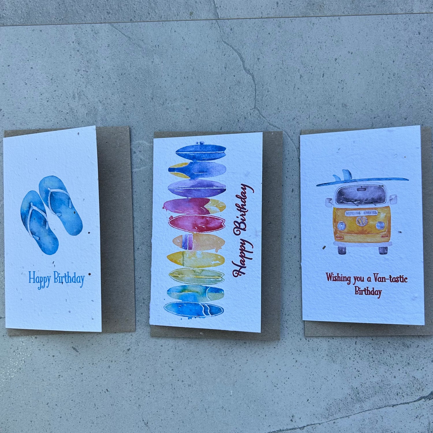 Beachside Birthday Card Bundle (3 Pack)