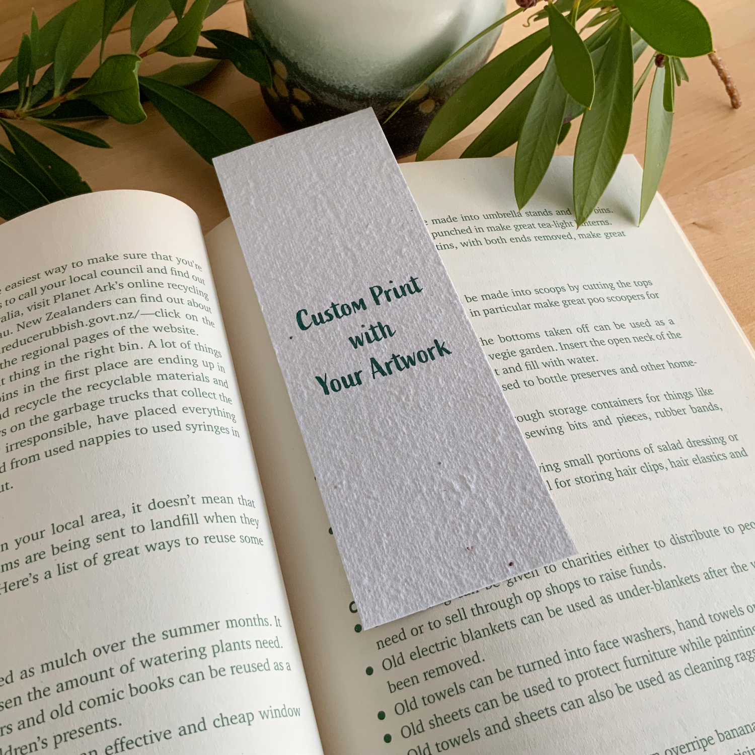 Small Bookmark: Custom Print