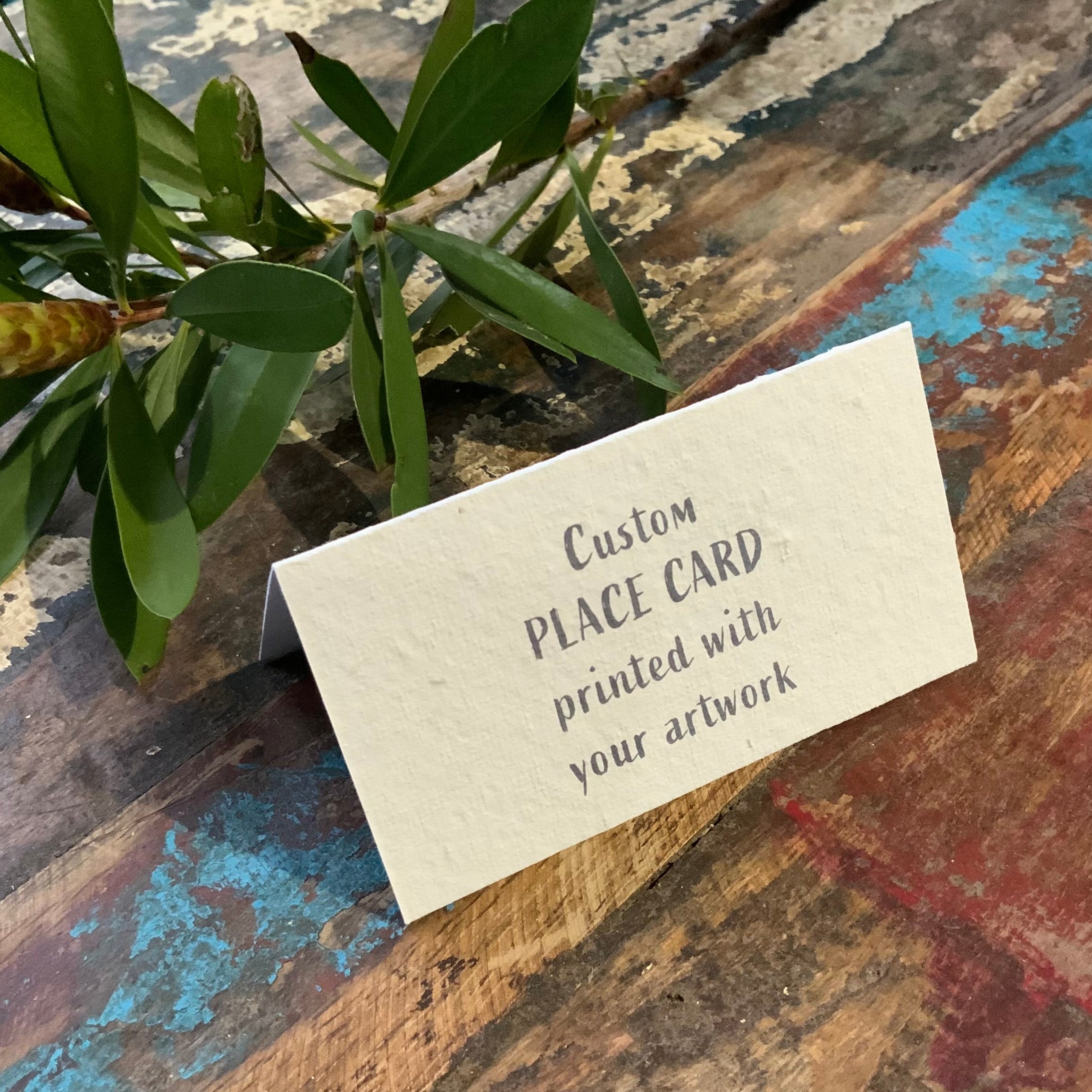 Custom Printed Plantable Place Cards | Seed Paper | Paper Go Round