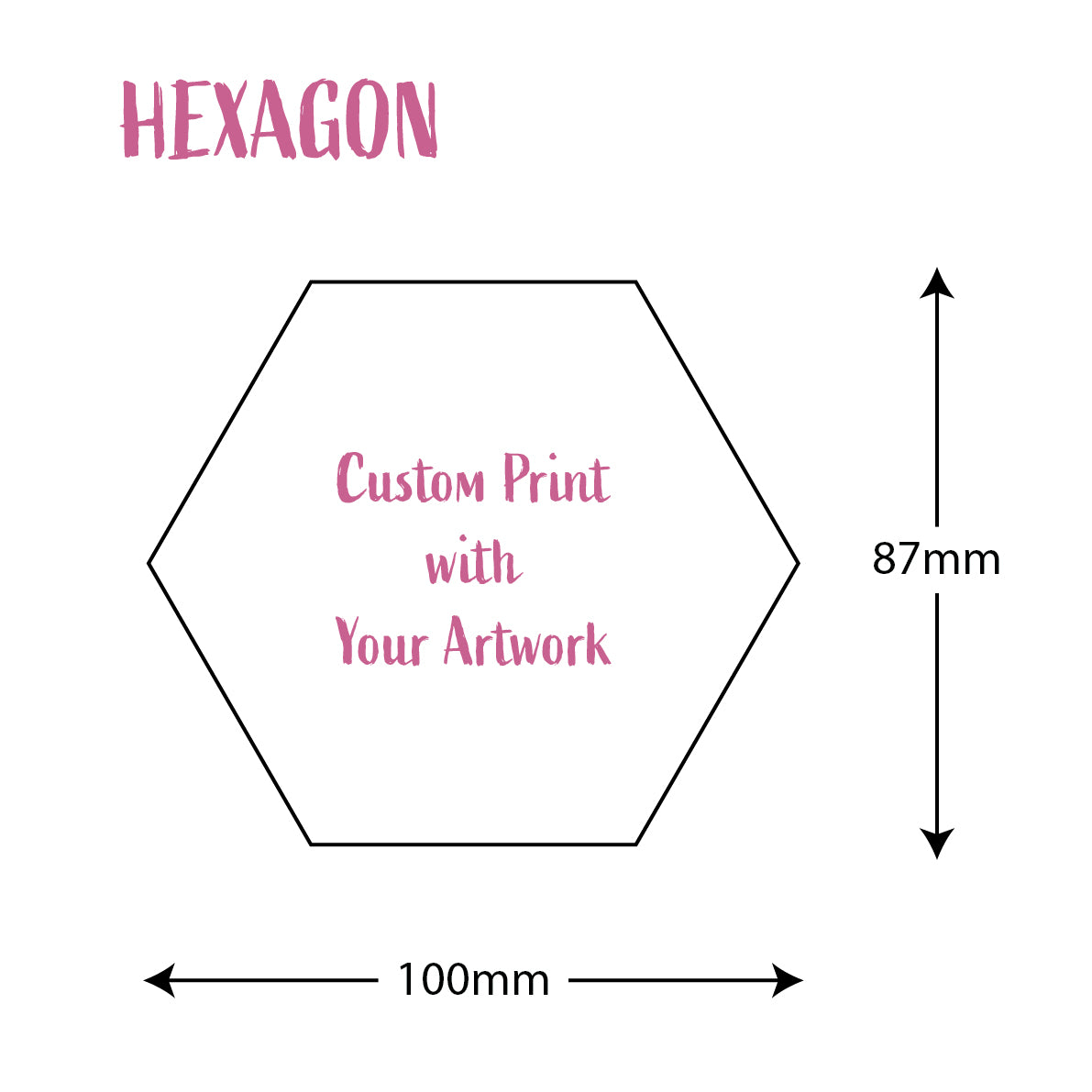 Printable Hexagon Pattern 1.75 Inch Hexagons 60° PDF Quilt With