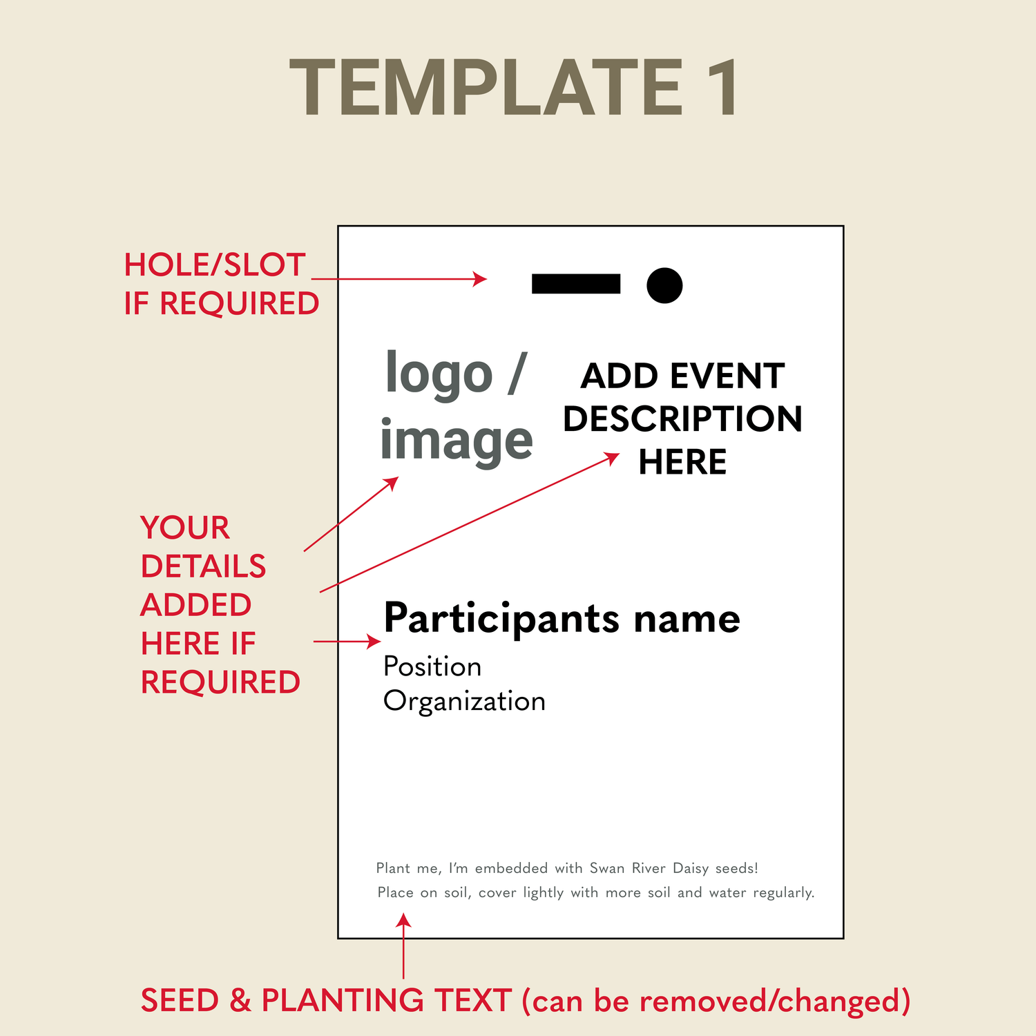 Event Lanyards: PGR Template