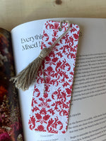 Seeded bookmark with poppy seeds