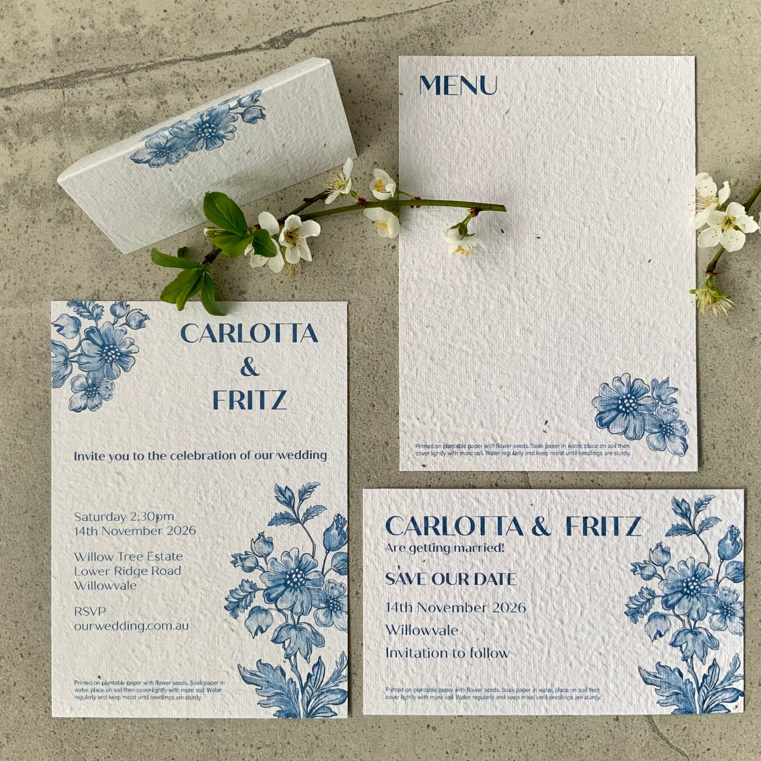 Thank you: Sapphire Floral