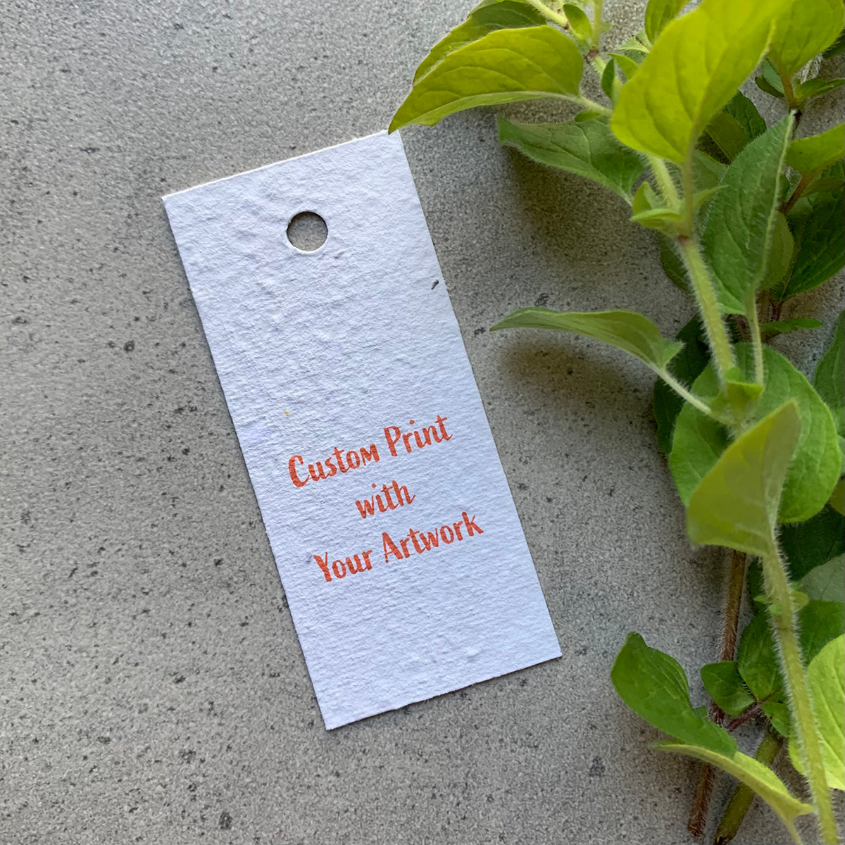 Narrow Swing Tag: Custom Print