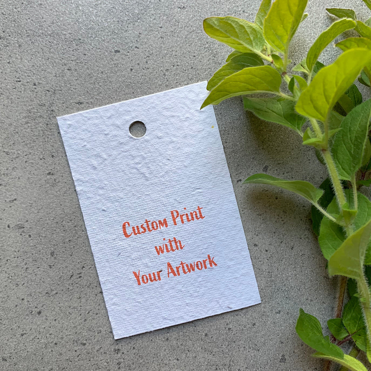 Wide Swing Tag: Custom Print