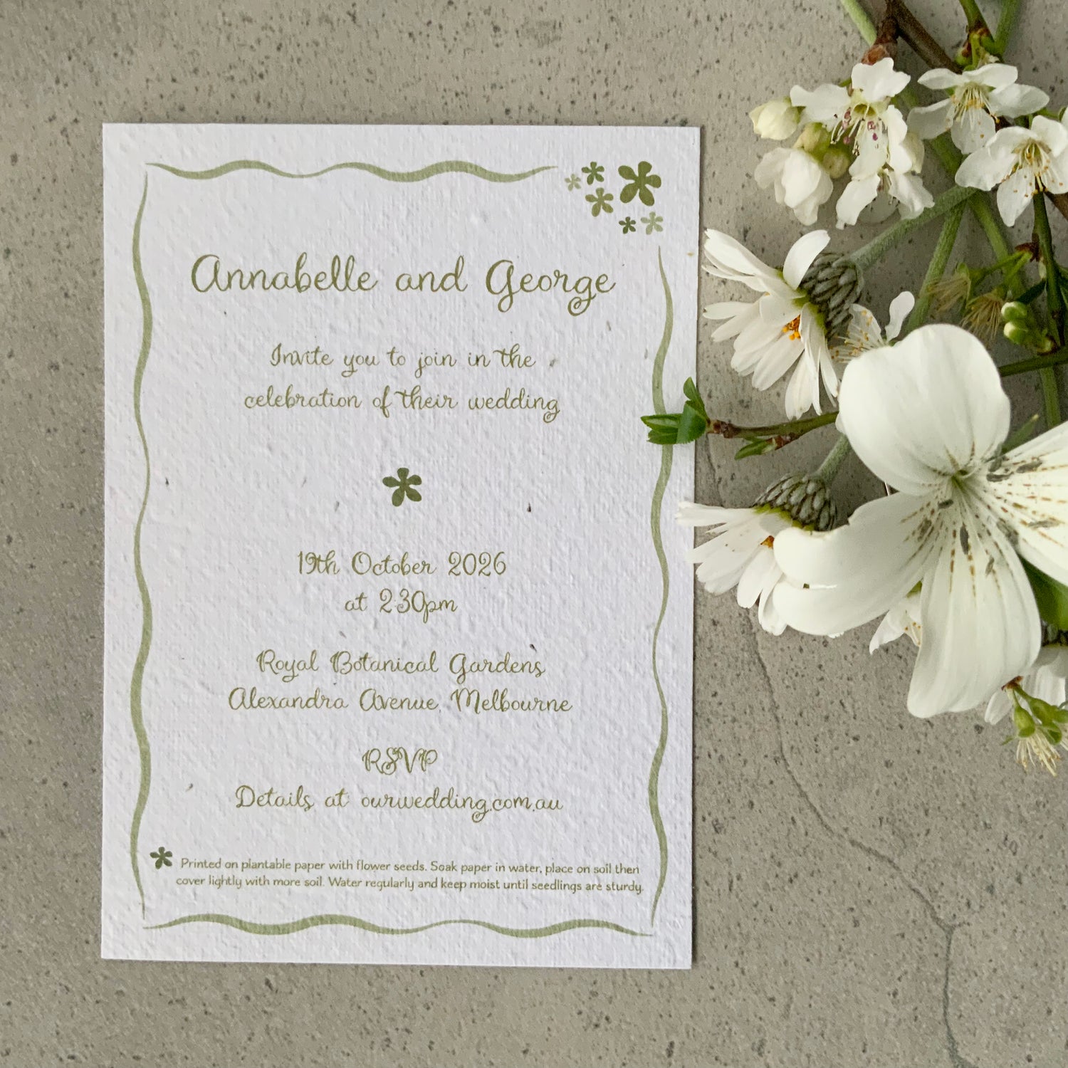 Invitation: Wavy border