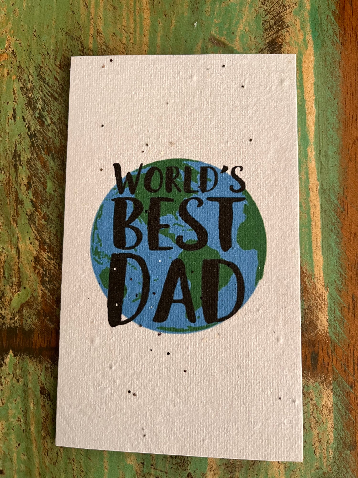 World's Best Dad Plantable Fathers Day card