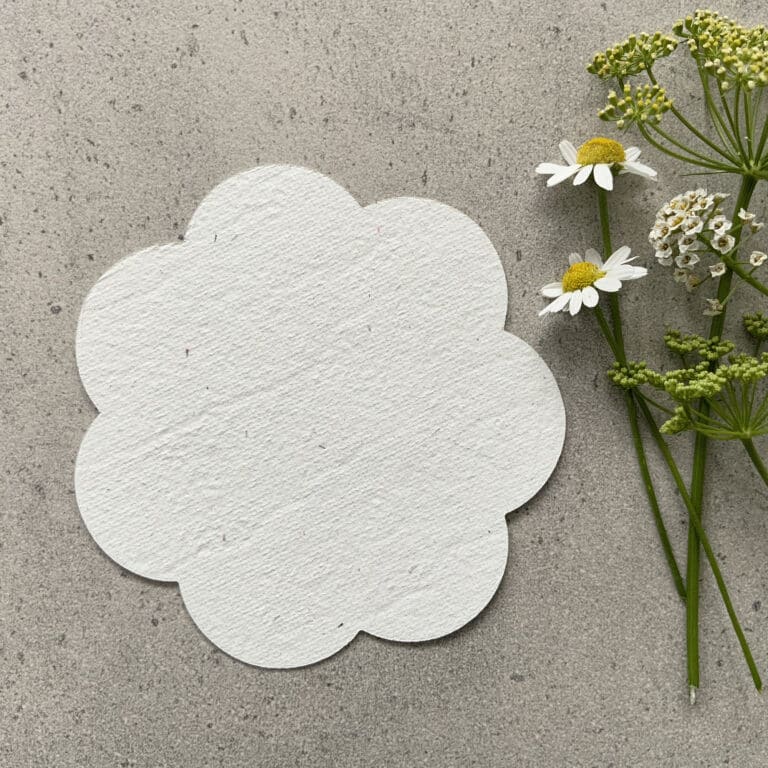 Seed Paper Round Flowers - 10 pack