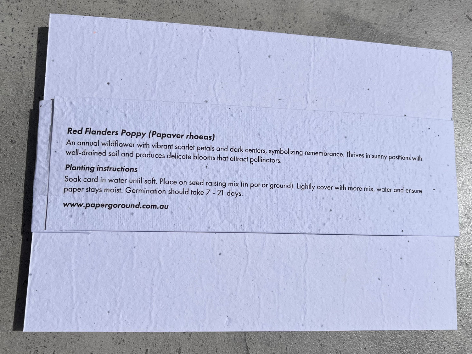 POPPY Seed Paper A5 - 20 Pack SALE